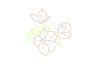 Download Flower Embellishment  Design Outline - Light Colors - Premium Resources