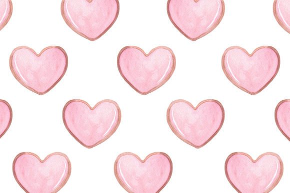 Download Pink Hearts Seamless Pattern Jpg - Jpg Collection