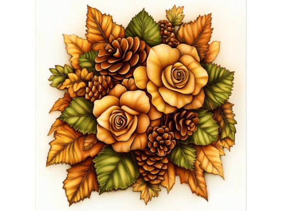 Download 13 JPG Autumn Rose Floral Set - Jpg Collection