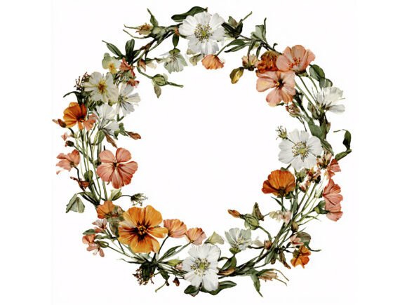 Download 14 JPG Autumn Floral Wreath Set - Jpg Collection
