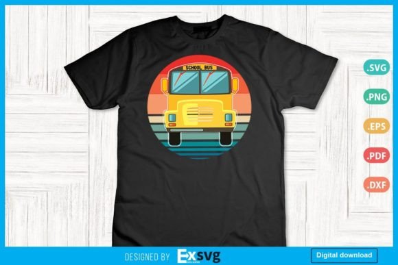 Download Funny Retro School Bus Gift for Driver - Gift Collection