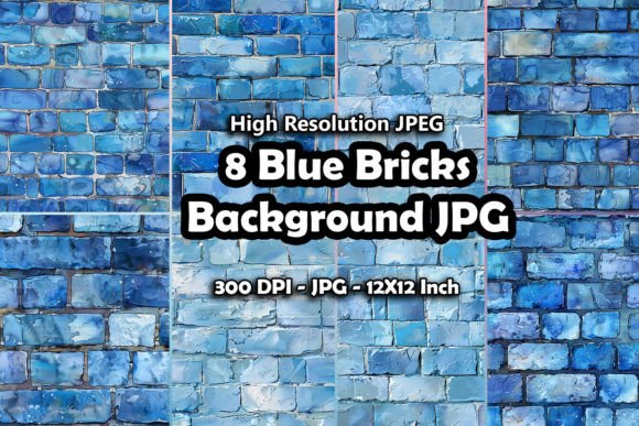 Download 8 Blue Bricks Background Seamless JPG - Jpg Collection