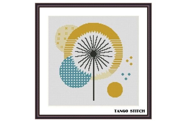 Download Dandelion Minimalistic Cross Stitch Art - Premium Resources