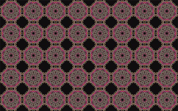 Download Bright Lines of Batik-style Mandala - Lines Collection