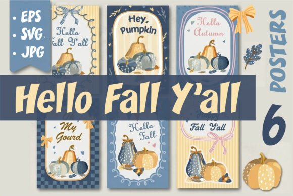 Download Cozy Fall Pumpkin Poster Bundle - Premium Resources