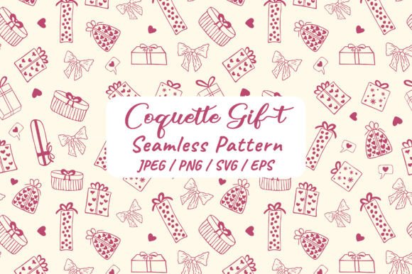 Download Cute Seamless Gift Box &amp; Hearts Pattern - Gift Collection