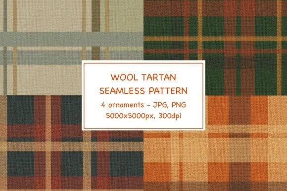 Download Wool Tartan Plaid Pattern 4 Pack PNG JPG - Jpg Collection